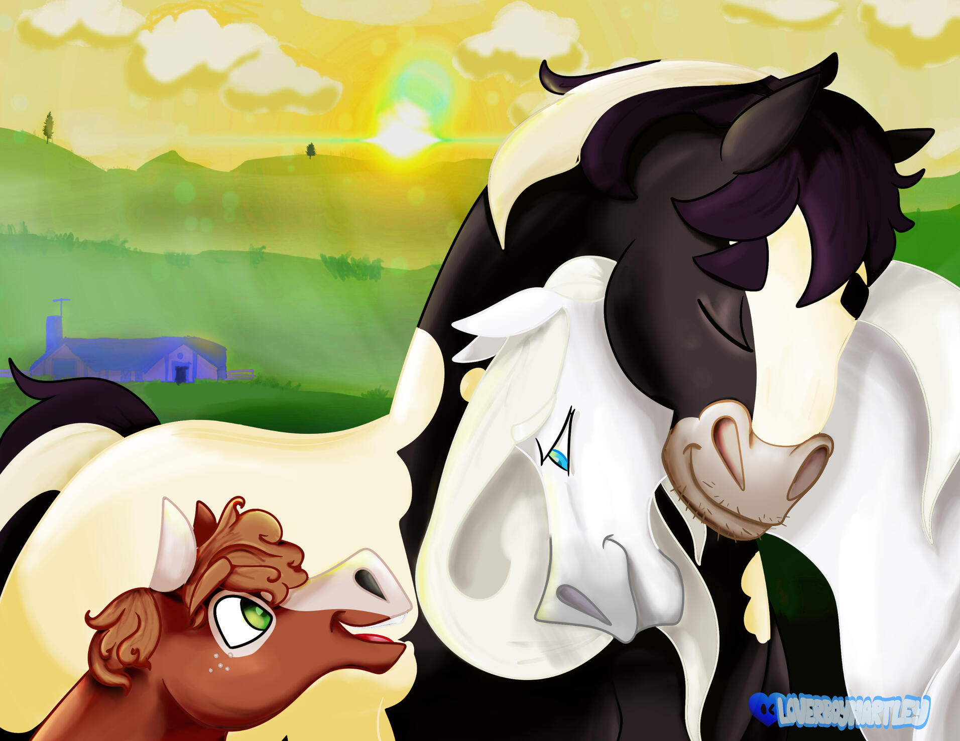 &quot;Together Again&quot;. Procreate. March 2025.