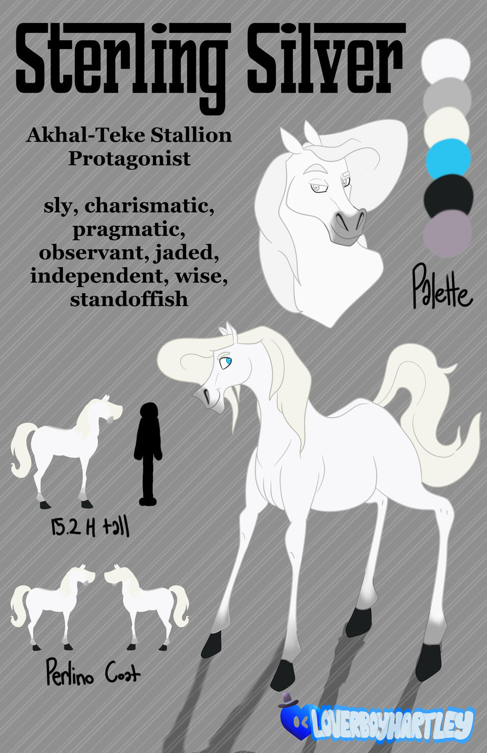 "Sterling Silver Character Sheet". Procreate. February 2025.