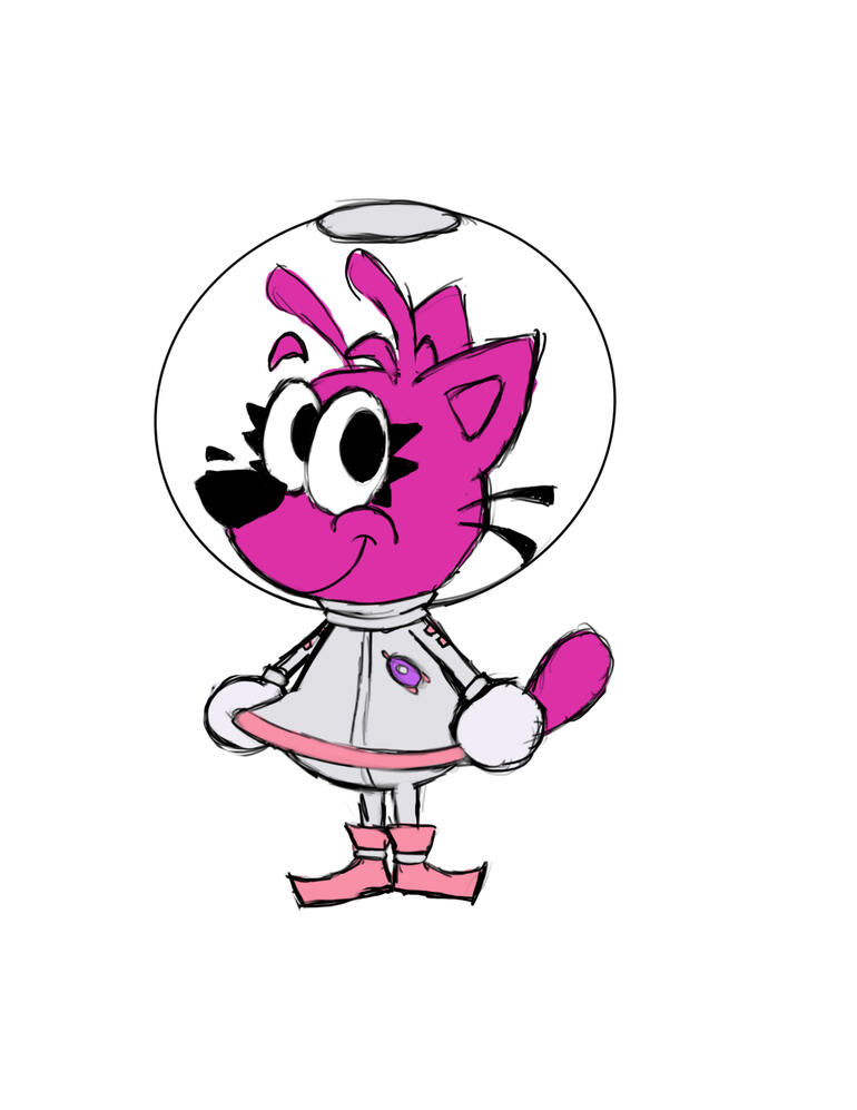 &quot;Cosmic Cat Character Concept&quot;. Procreate. November 2024.