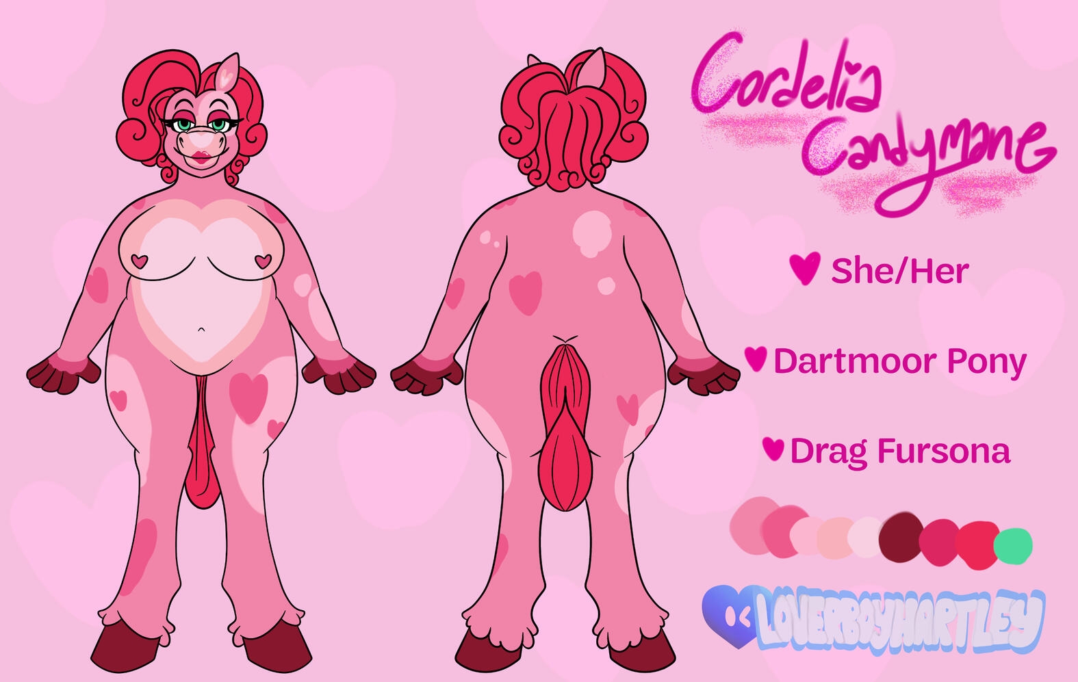 "Cordelia Candymane Reference Sheet". Procreate. March 2025.