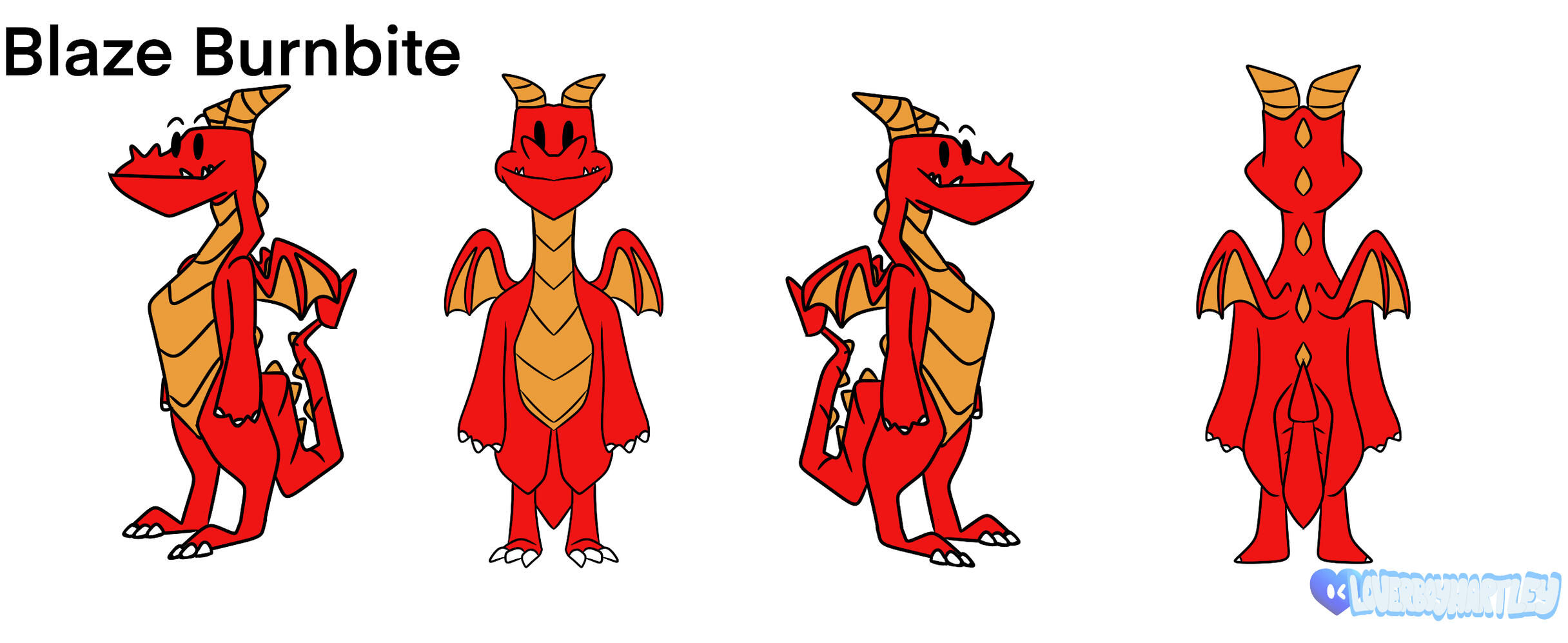 "Blaze Burnbite Turnaround". Procreate. April 2024.