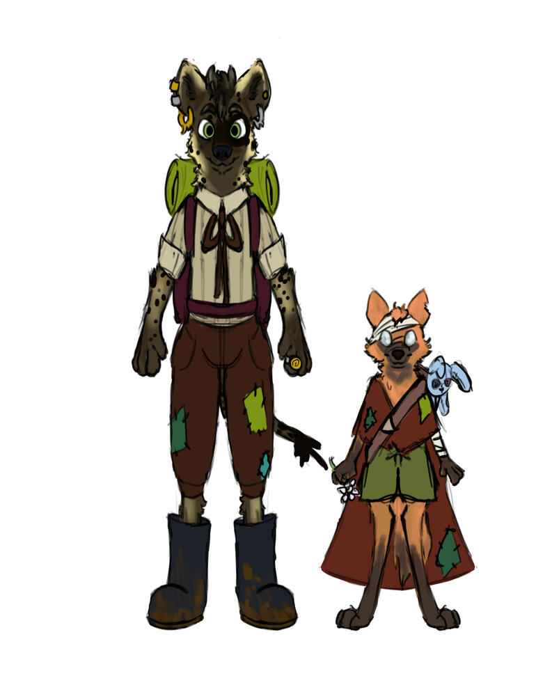 &quot;Kegan and River Character Concepts&quot;. Procreate. October 2023.