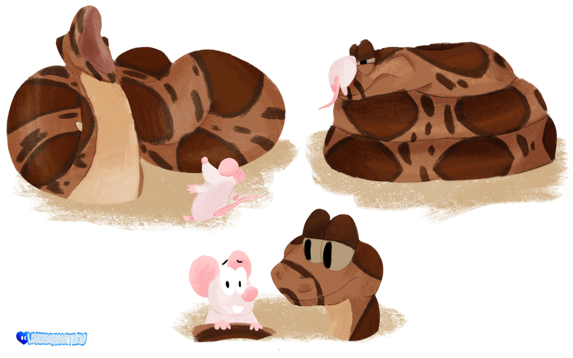 &quot;Unlikely Friends&quot;. Procreate. October 2024.