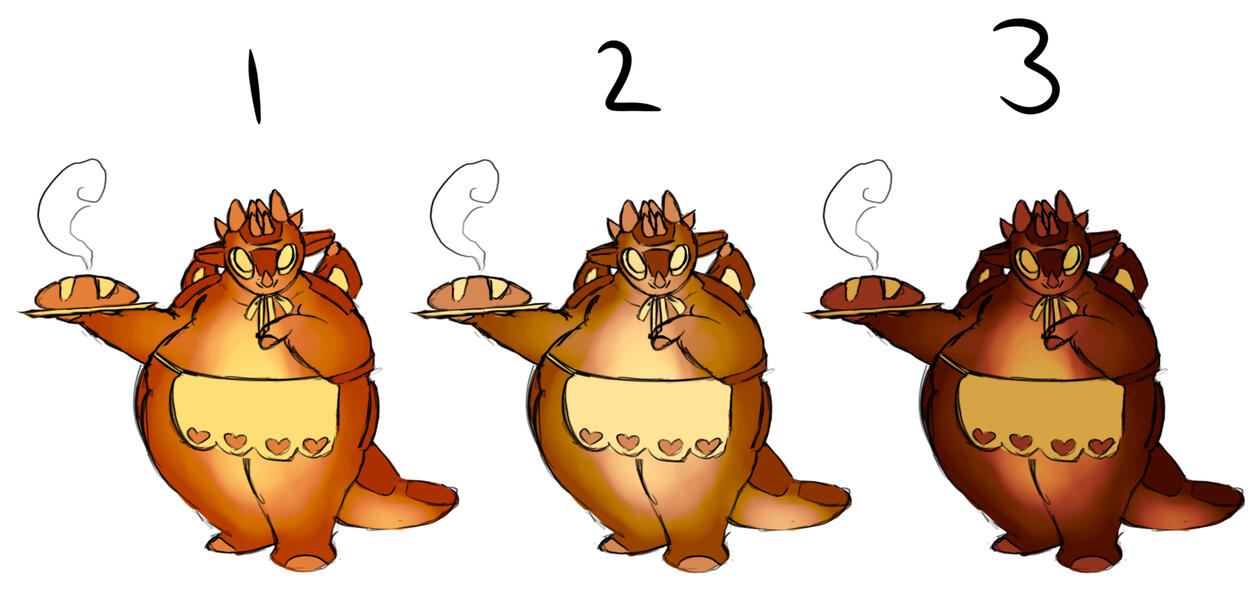Second Focaccia color comps. Team selected 2.