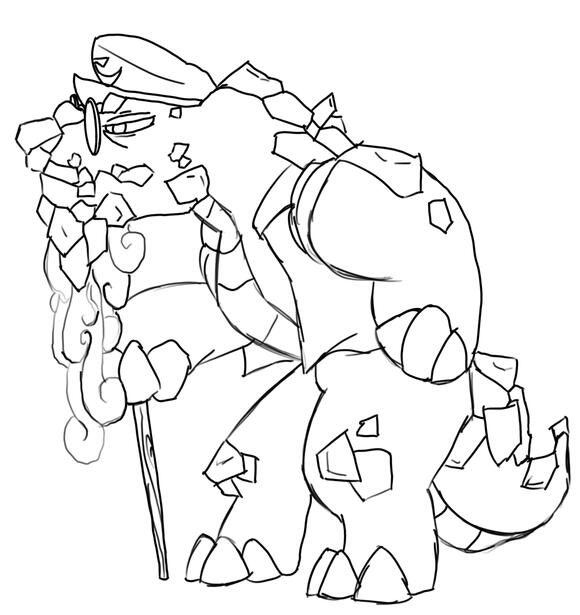 Original sketch of Cliff.