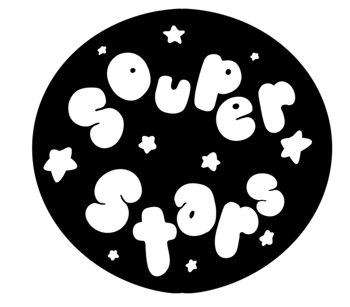 Black and white logo.