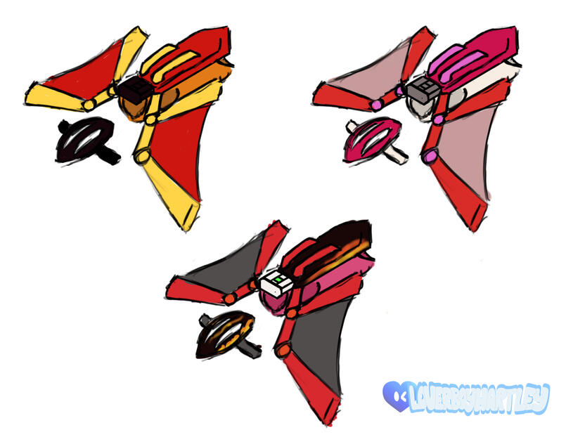 Blaze&#39;s flight harness, color comp.