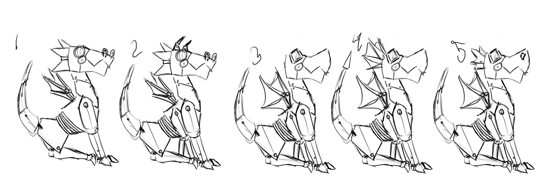 Maximus detail refinement, design 2 chosen.