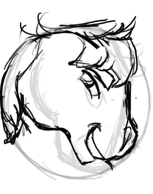 Early rough sticker design for Lord Desmond.