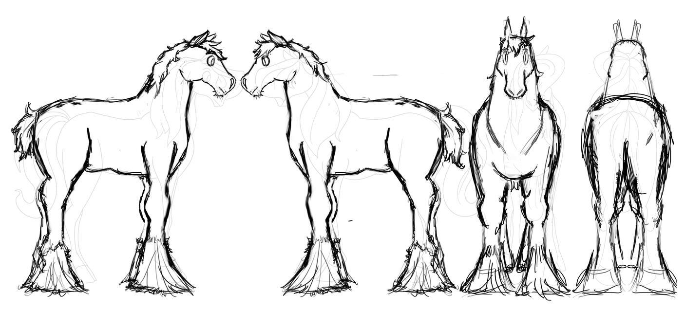 Early Lord Desmond turnaround, overlayed over Sterling for scale. Turnaround was left unfinished when his design was greatly reworked.